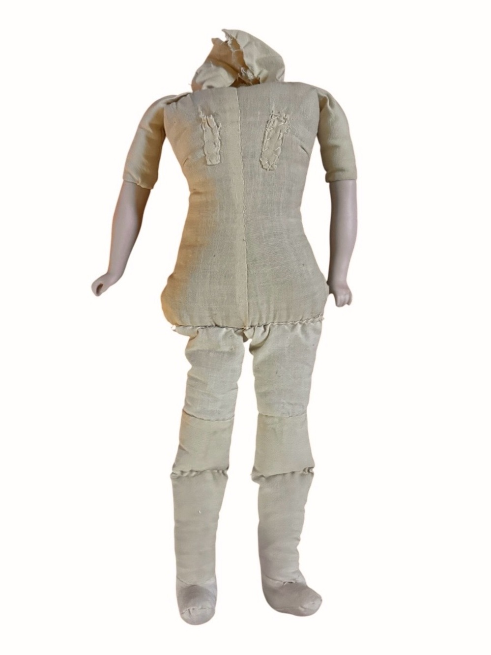 ANTIQUE➕Authentic 1800’s German Cloth Doll Body 18”